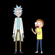 Rick and Morty in a void.